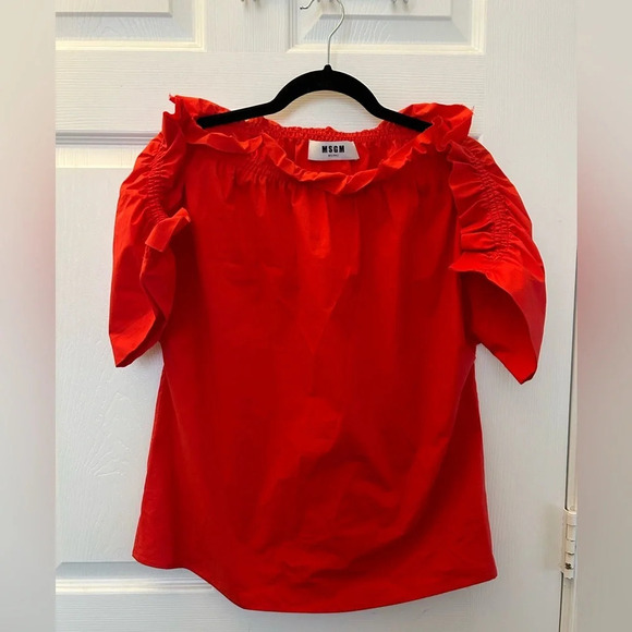 MSGM red blouse sz 42 - Picture 1 of 4